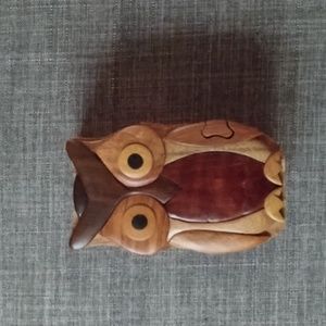 Owl puzzle trinket box